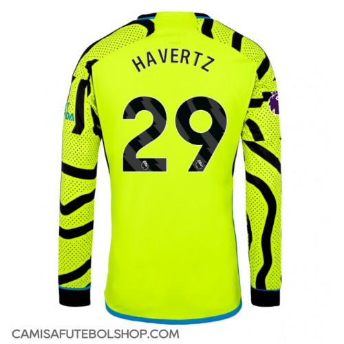 Camisa de time de futebol Arsenal Kai Havertz #29 Replicas 2º Equipamento 2023-24 Manga Comprida